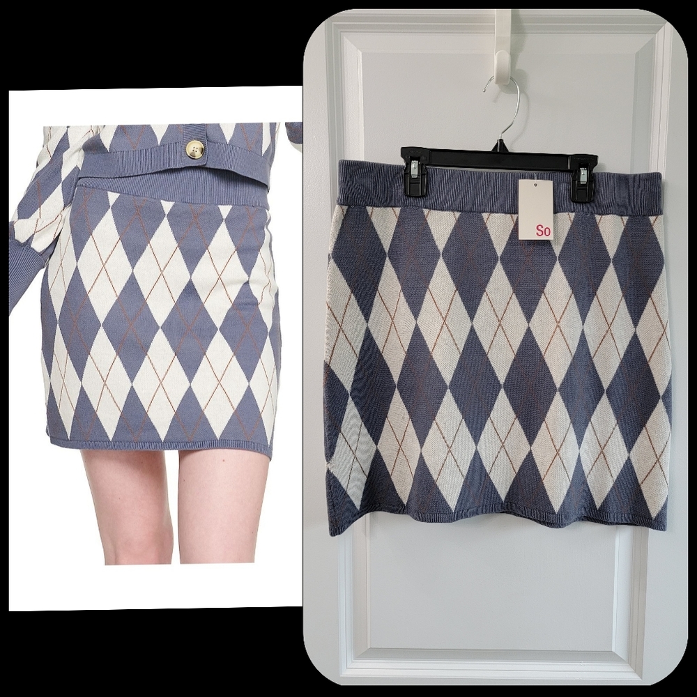 NWT SO Sweater Mini Skirt